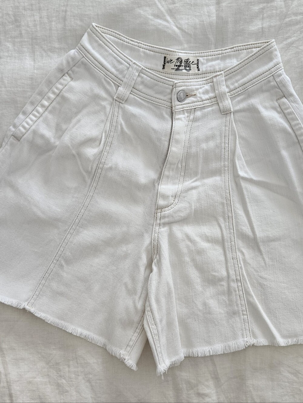 We The Free high rise jean shorts, size 26